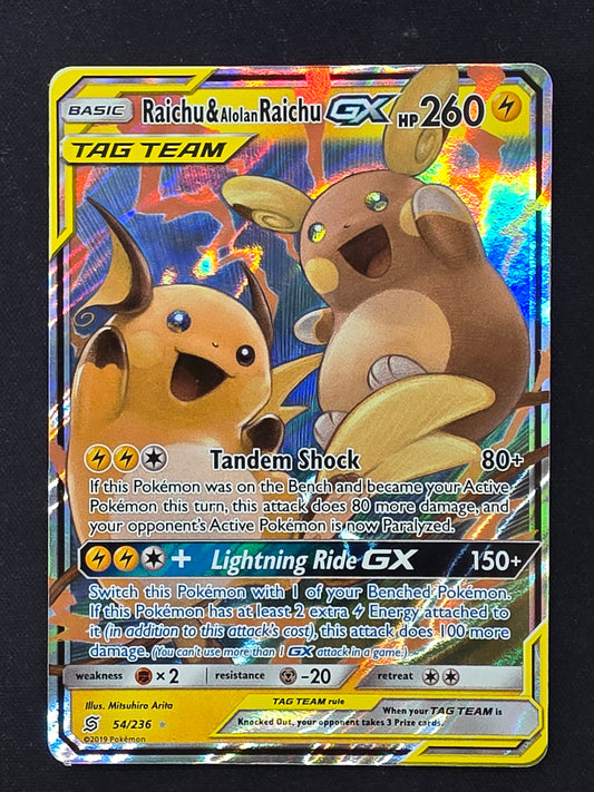 Pikachu & Raichu GX (54/236)