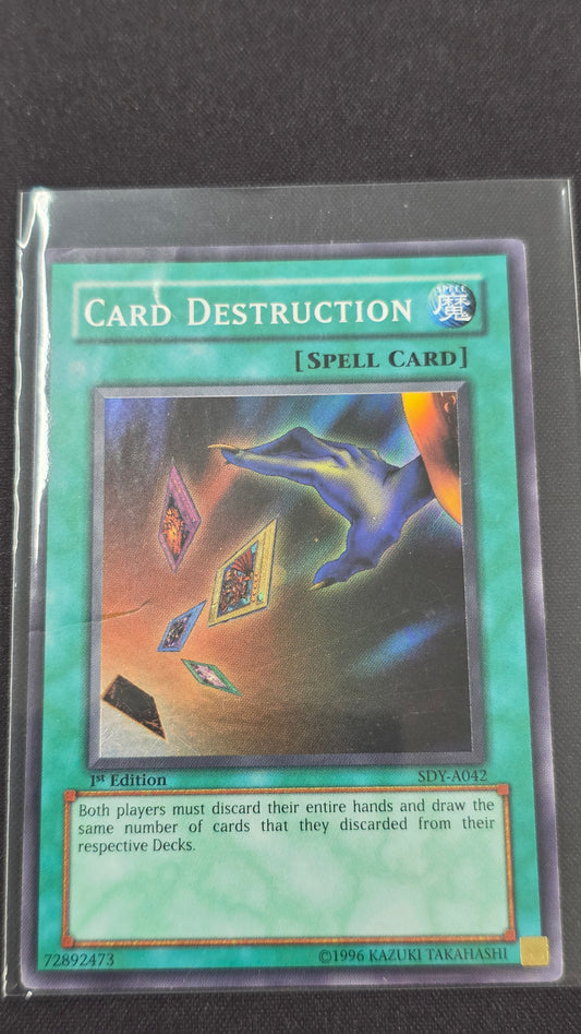 Card Destruction (DMG, SDY-A042, 1st Edition, SR)