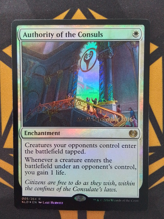 Authority of the Consuls (KLD date stamped)