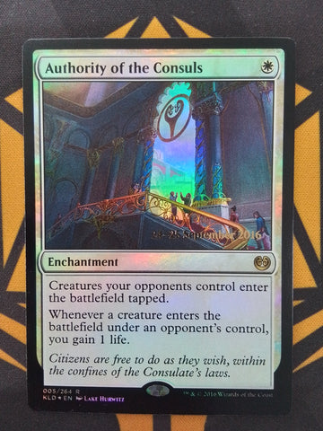 Authority of the Consuls (KLD date stamped)