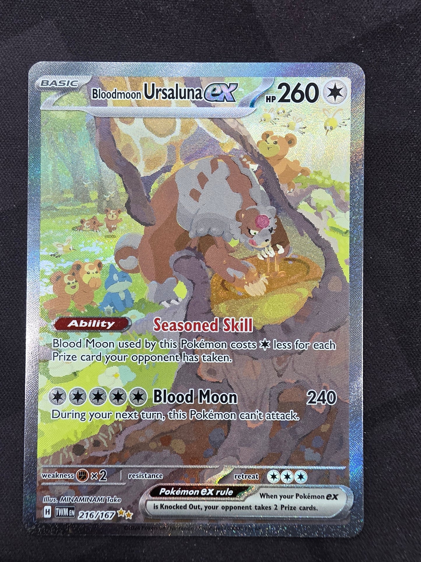 Bloodmoon Ursaluna EX (foil, 216/167)