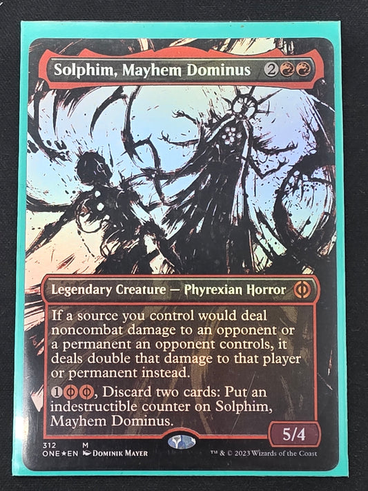 Solphim, Mayhem Dominus (ONE, Borderless Ichor Foil)