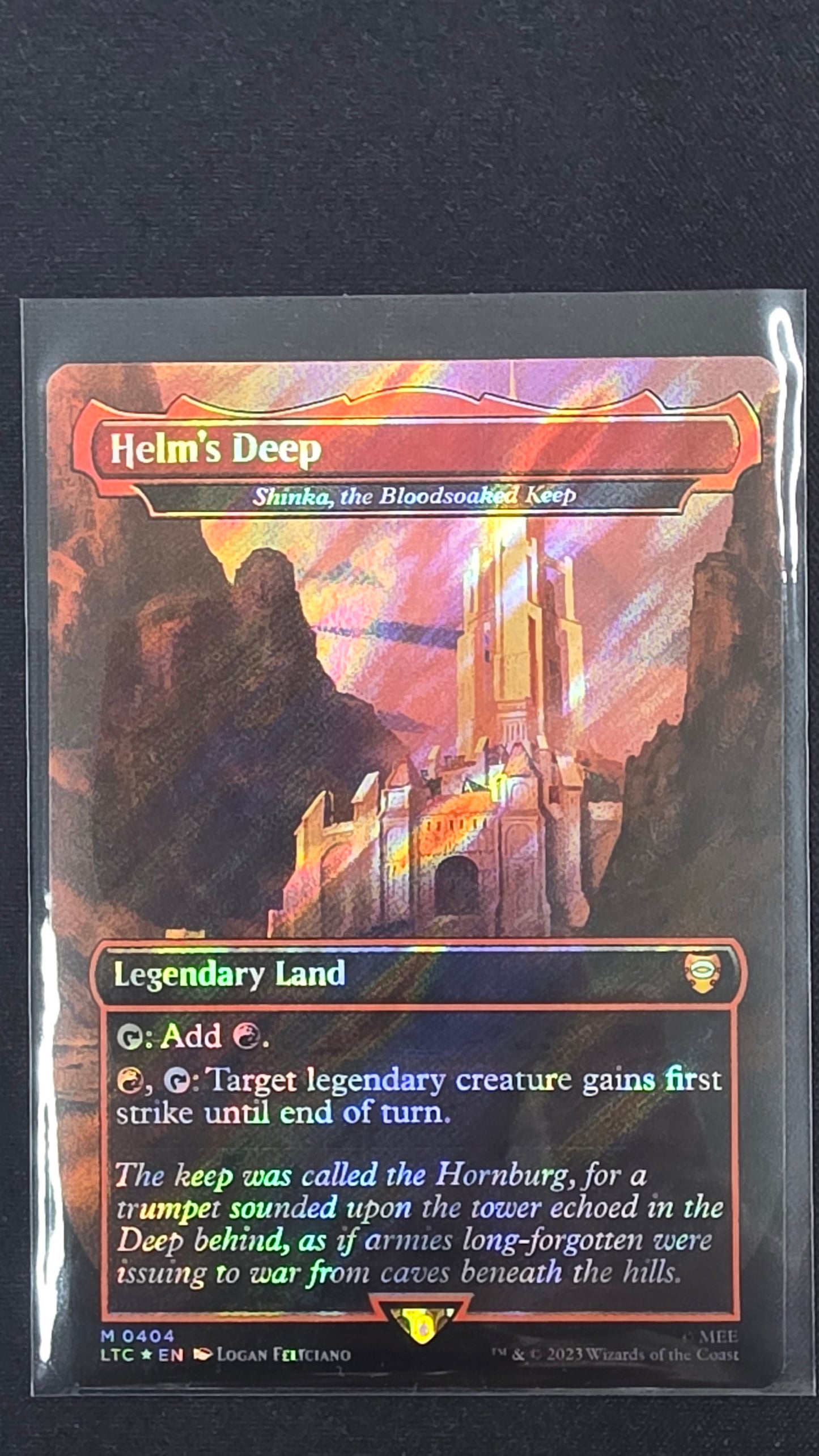 Helm's Deep (Shinka, the Bloodsoaked Keep, LTC, Surge Foil Boarderless)