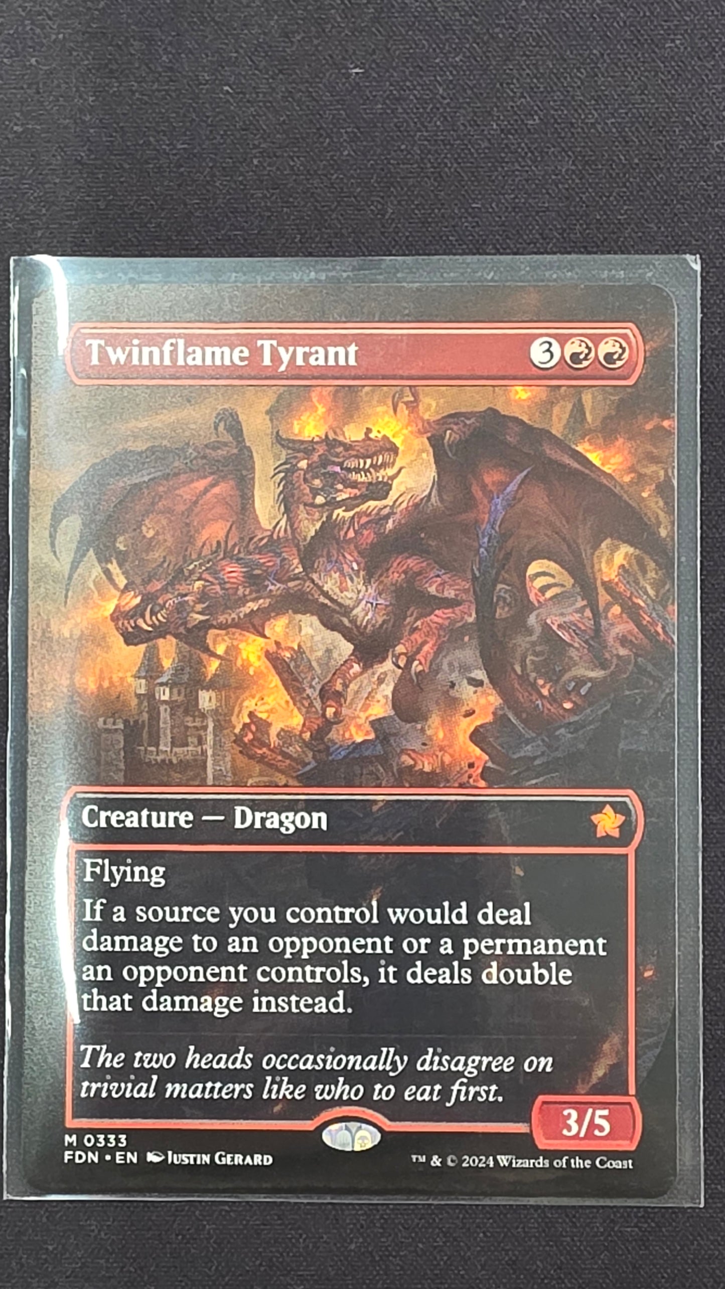 Twinflame Tyrant (FDN, Borderless)