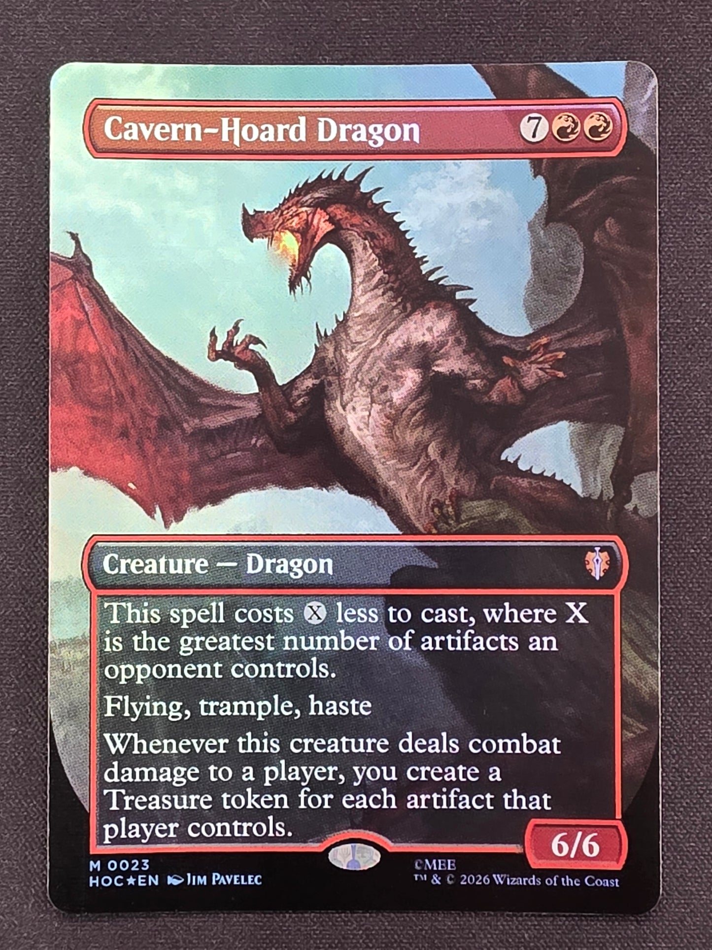 Cavern-Hoard Dragon (HOC, Foil Borderless)