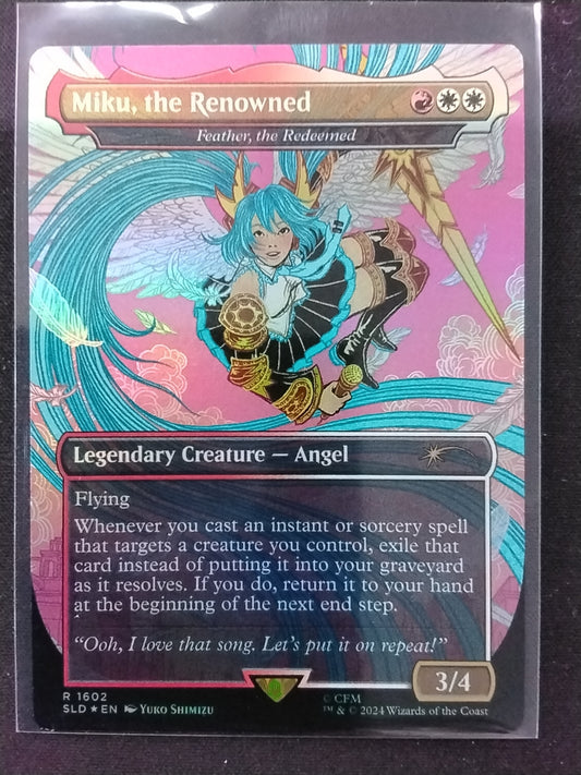 Miku, the Renowned (SLD, Foil, Feather, the Redeemed)