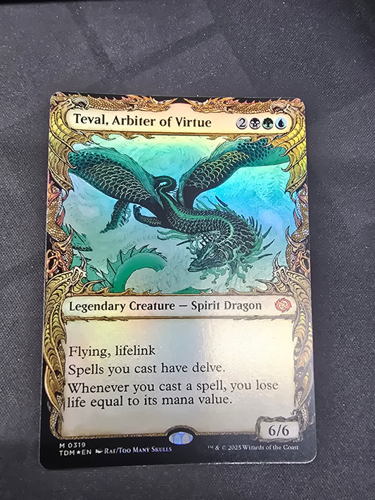 Teval, Arbiter of Virtue - Foil Dragon Border