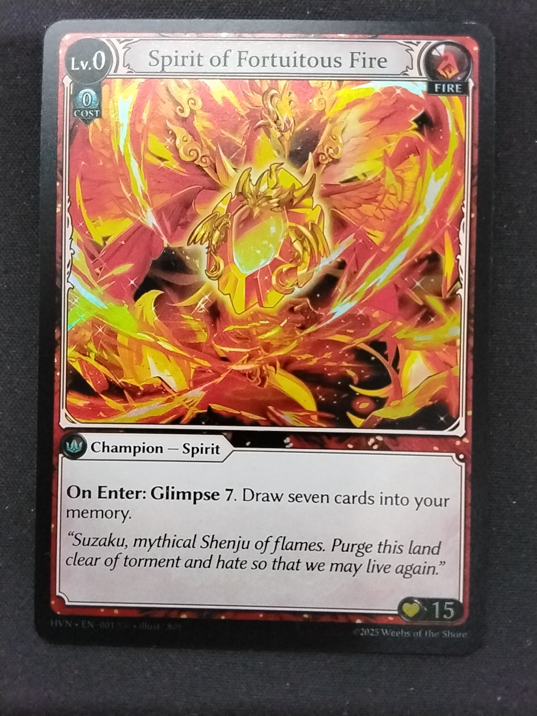 Spirit of fortuitous Fire (Foil)