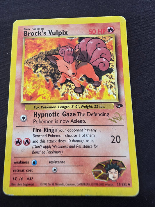 Brock's Vulpix 37/132 wizards promo DMG