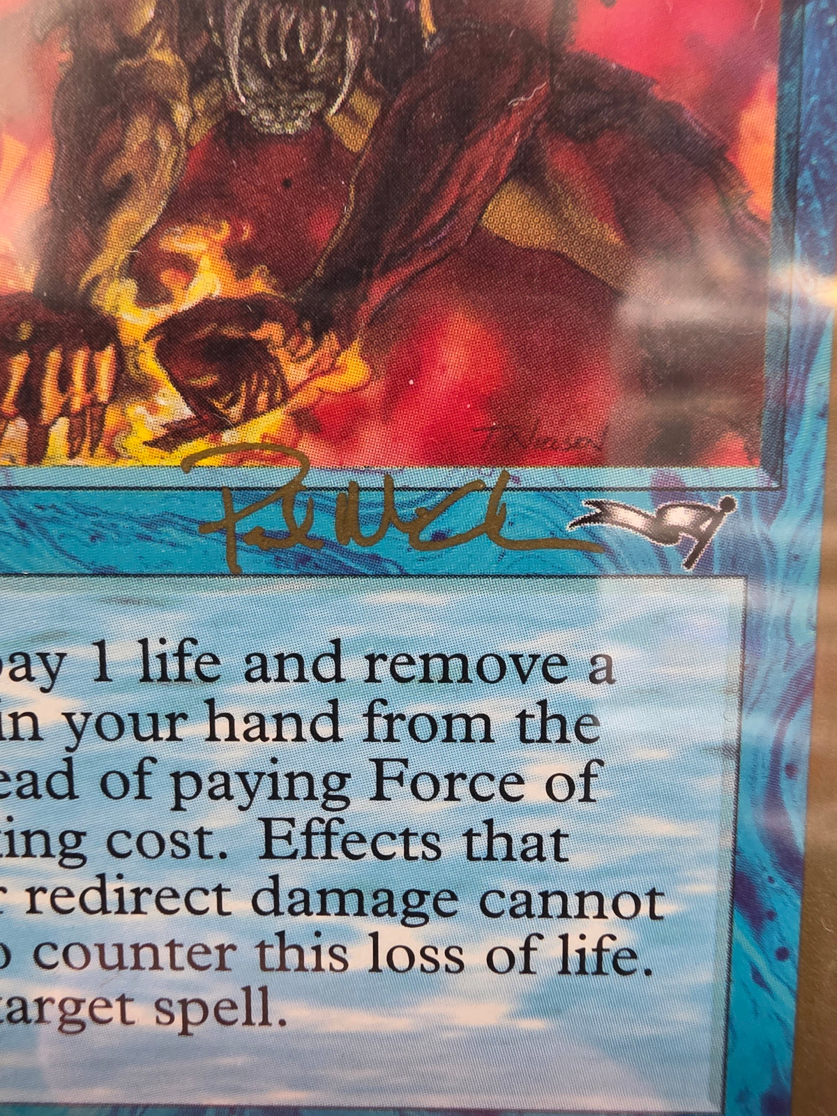 Force of Will (Alliances, Gold border, Signed)