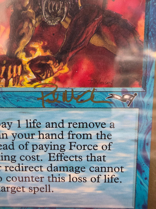 Force of Will (Alliances, Gold border, Signed)