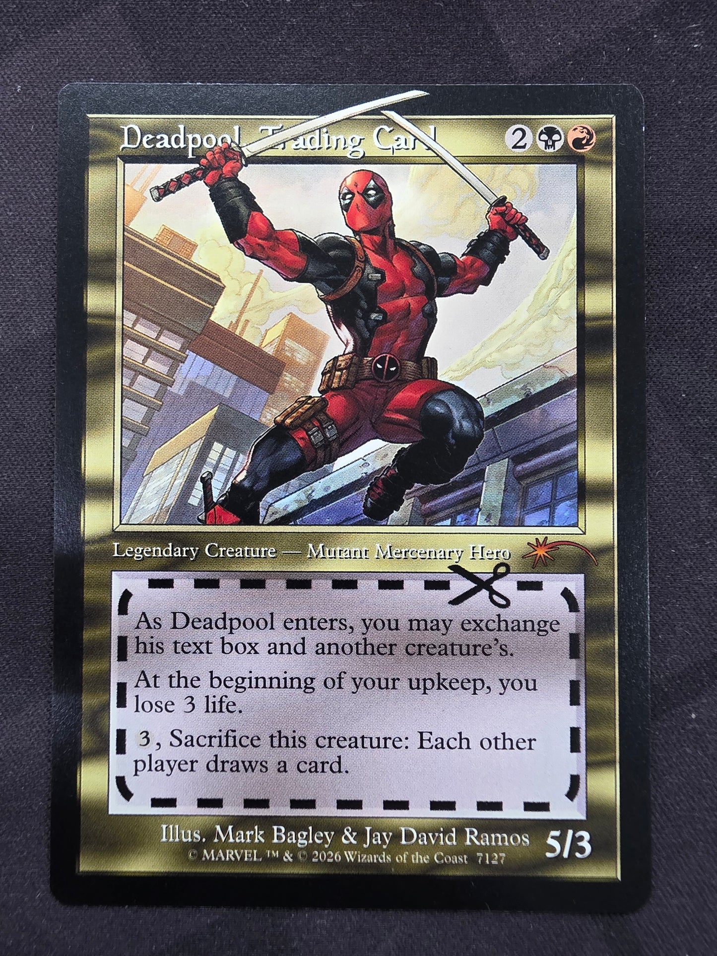 Deadpool, Trading Card (SLD, Retro)