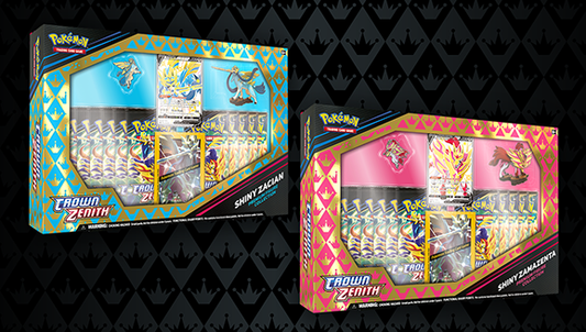 Pokemon Crown Zenith Shiny Zamazenta/Zacian Premium Figure Collection