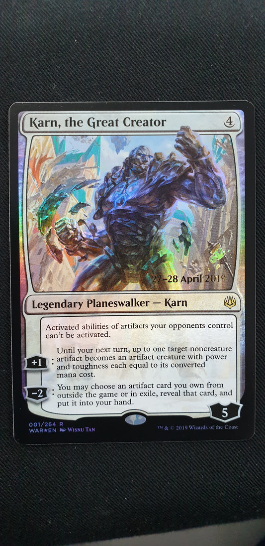 Karn, the Great Creator (WAR PROMO)