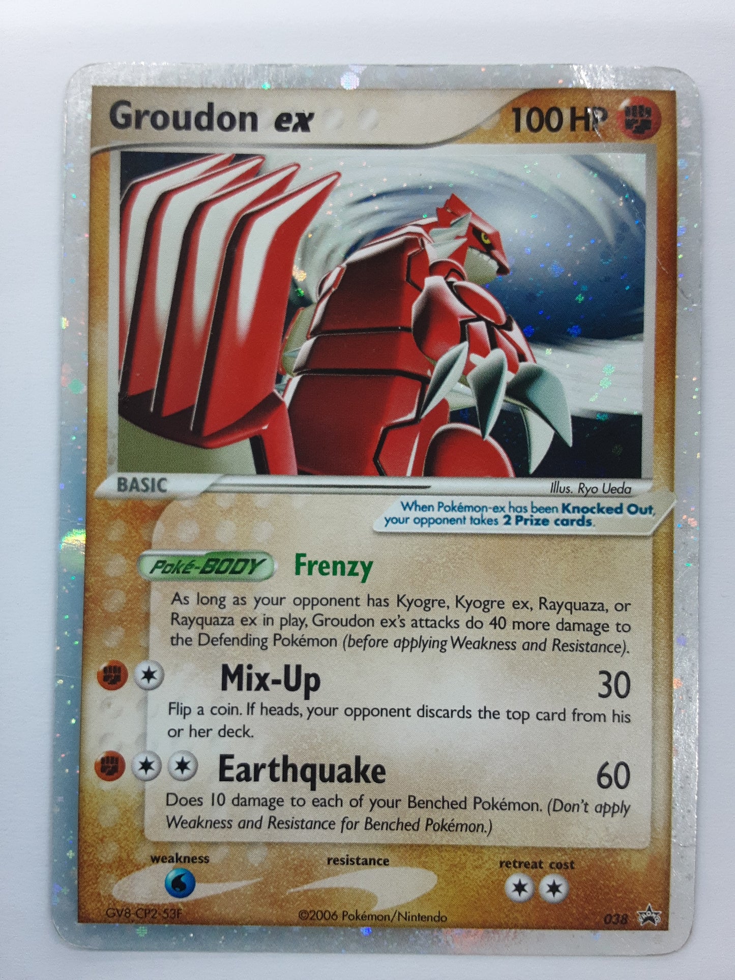 Groundon ex (damaged)