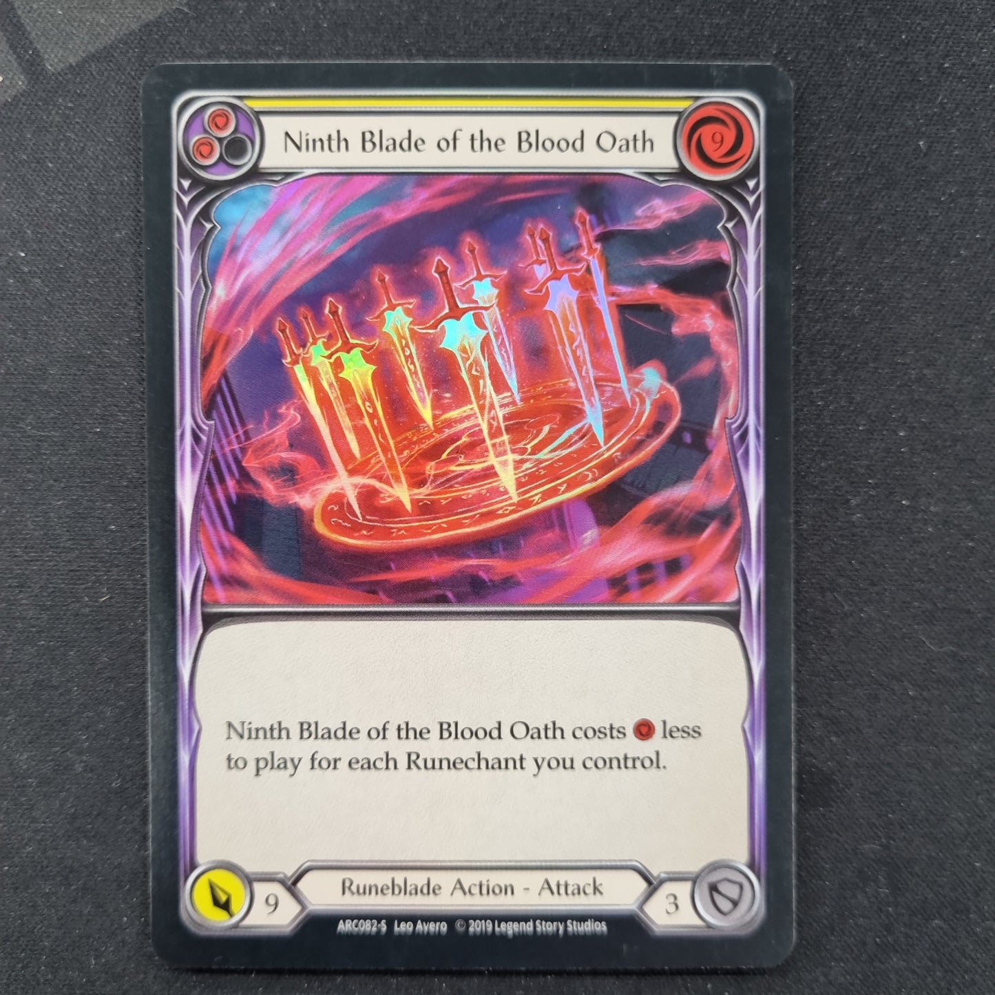 Ninth Blade of the Blood Oath - 1st Edition Foil