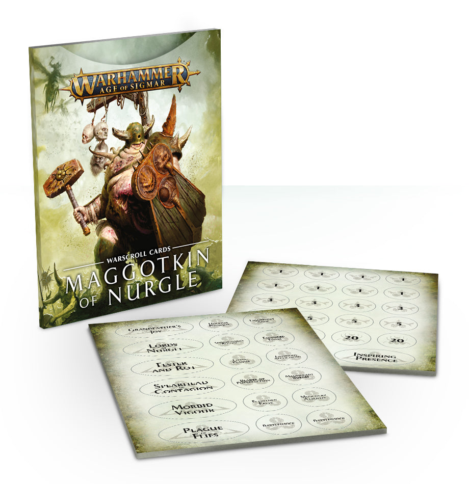 Warhammer AOS: Warscroll Cards Maggotkin of Nurgle