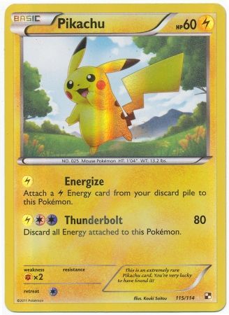 Pikachu - Black and White 1 (Base Set)