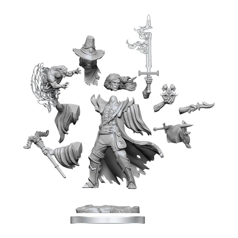 D&D Frameworks Miniatures: Human Warlock, Male