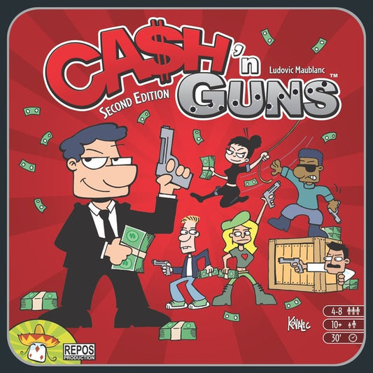 Cash 'n Guns (Second Edition) Board Game