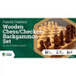 LPG Classics - Wooden Chess/Checkers Backgammon Set 30cm