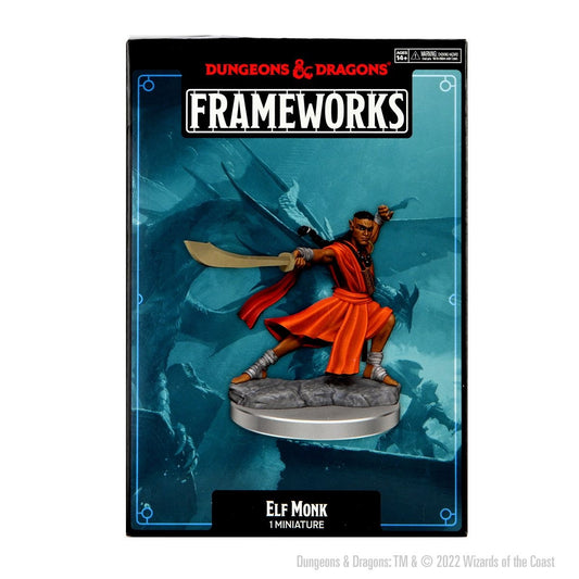 D&D Frameworks Miniatures: Elf Monk, Male