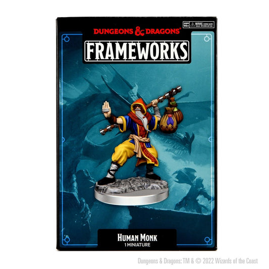 D&D Frameworks Miniatures: Human Monk, Male