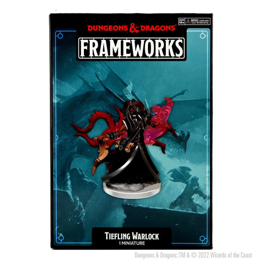 D&D Frameworks Miniatures: Tiefling Warlock, Male