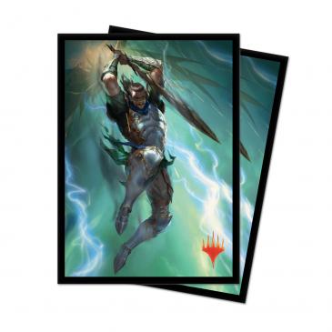 “MTG War of the Spark” Gideon Blackblade Standard Deck Protector sleeves 100ct for Magic: The Gathering