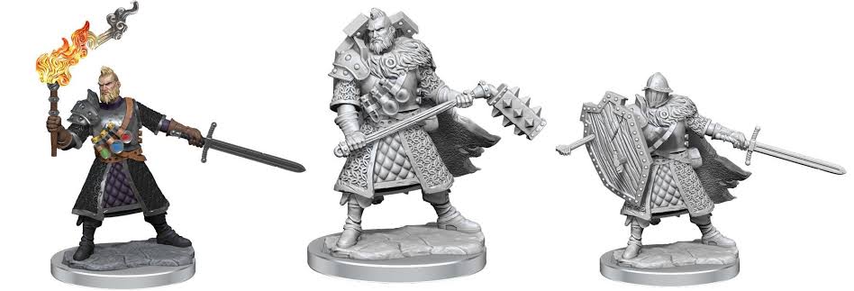 D&D Frameworks Miniatures: Human Fighter, Male