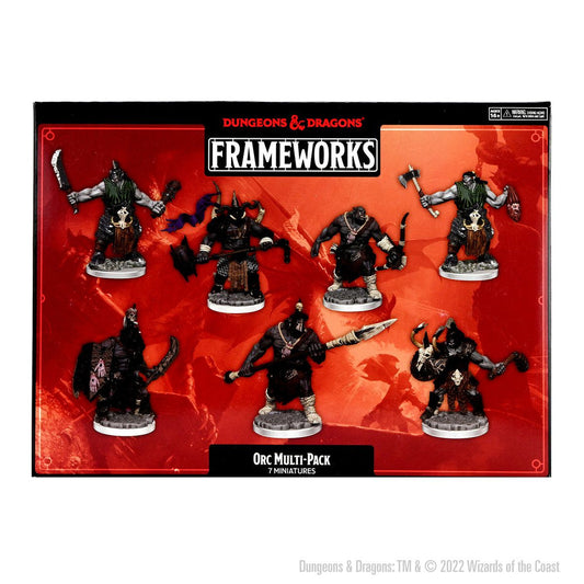 D&D Frameworks Miniatures: Orc Multi-pack (7)