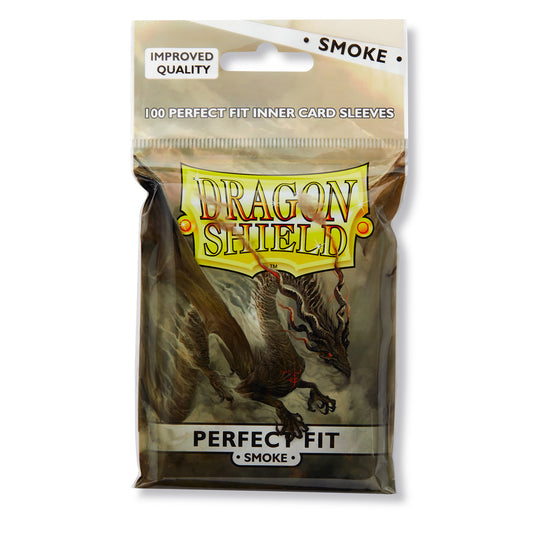 Dragon Shield Smoke Perfect Fit Inner Card Sleeves 100ct