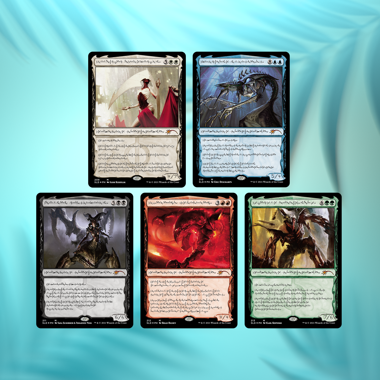 MTG Secret Lair: Phyrexian Praetors, Compleat Edition