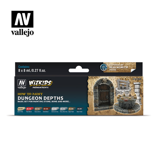 Wizkids Premium Paints by Vallejo: Dungeon Depths